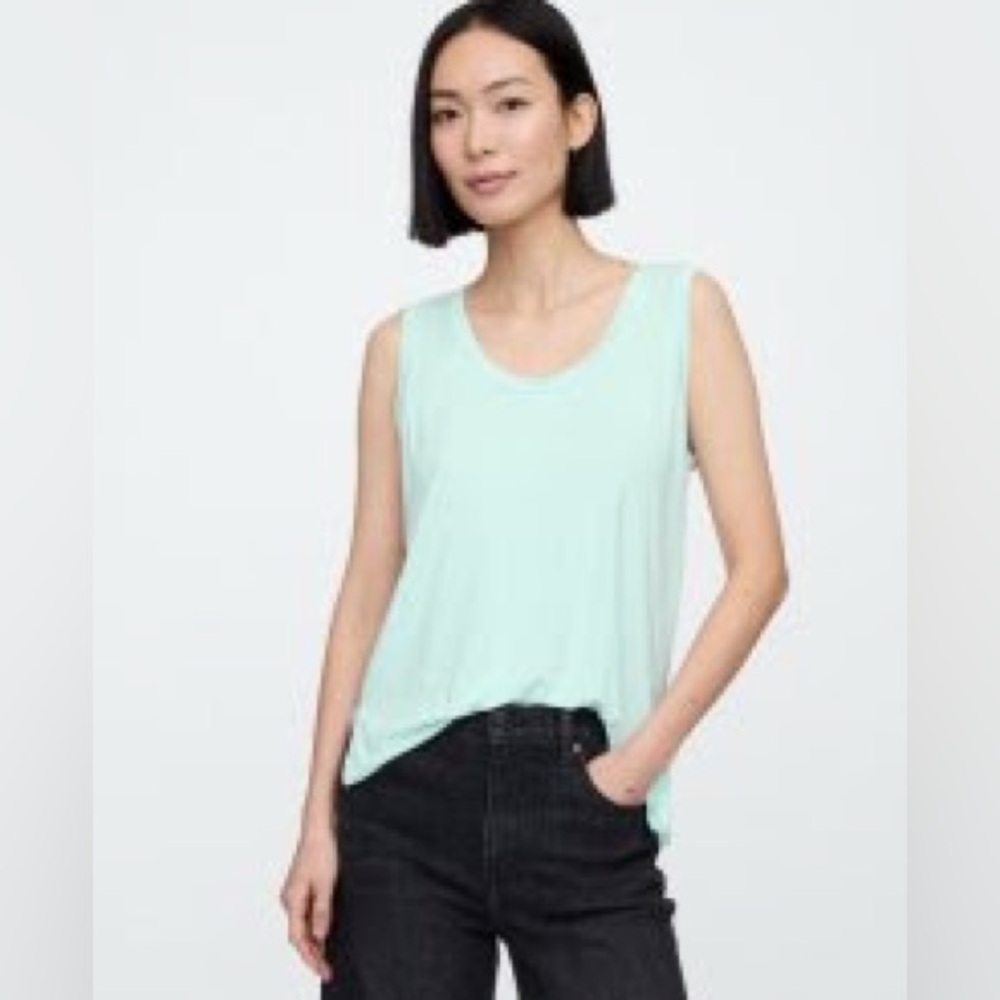 Gap Relaxed Luxe Scoopneck Tank Top S